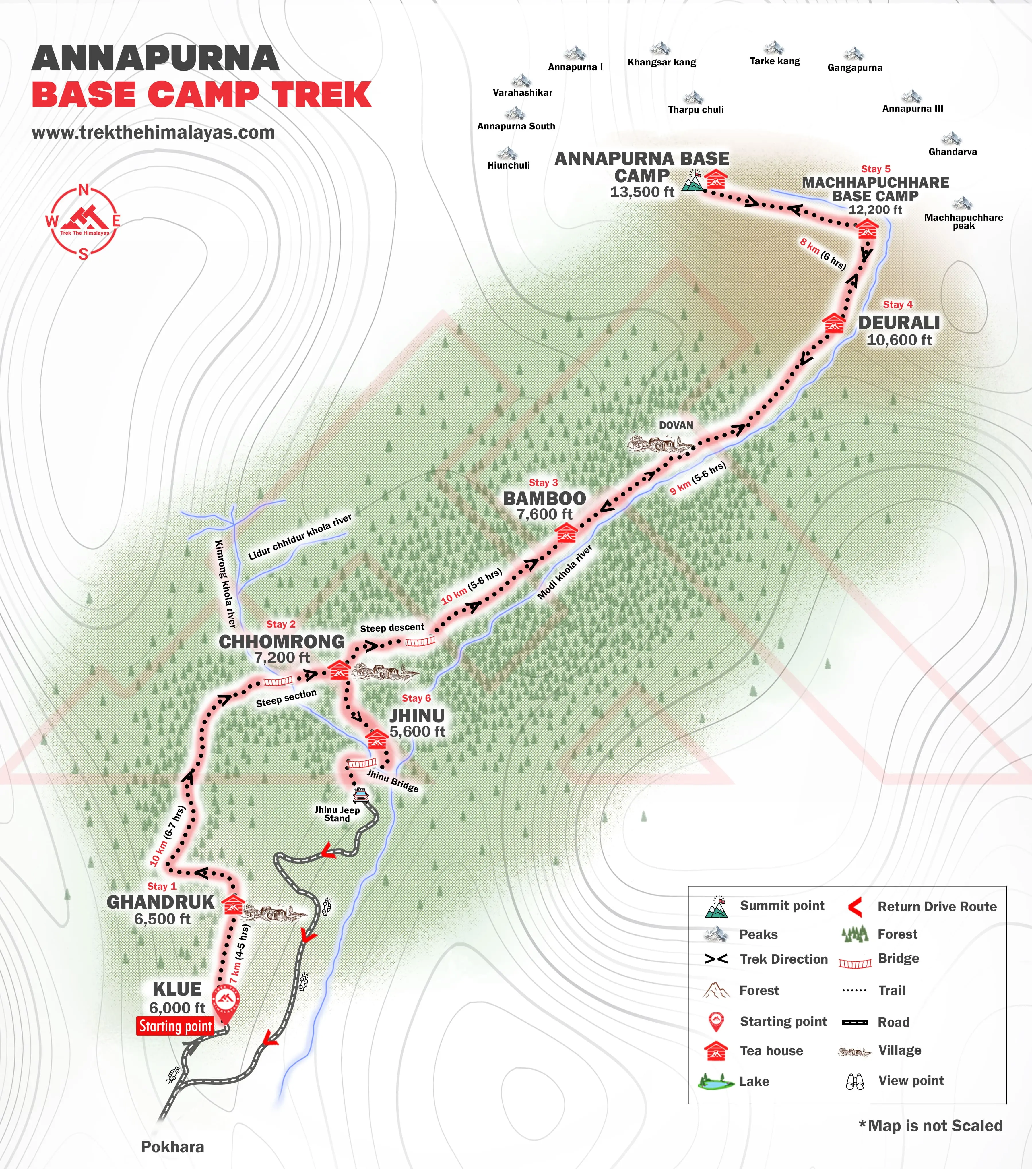 Annapurna Base Camp Trek Maps